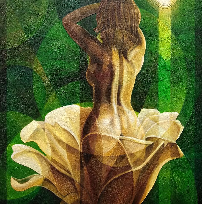 WOMANATURE @21, Acrylic on Canvas, 40x40 inches, 2018.jpg