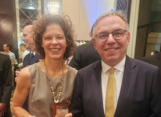 Amb. Nicolas Brühl of the Embassy of Switzerland Dr. Denise Brühl.jpg