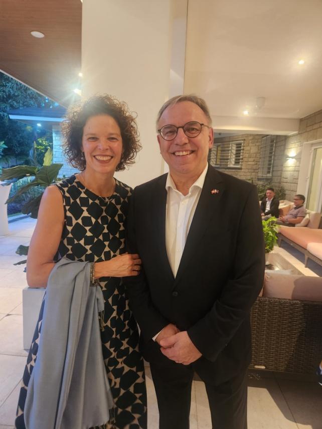 Ambassador H.E. Nicolas Brühl with his wife Dr. Denise Brühl.jpg