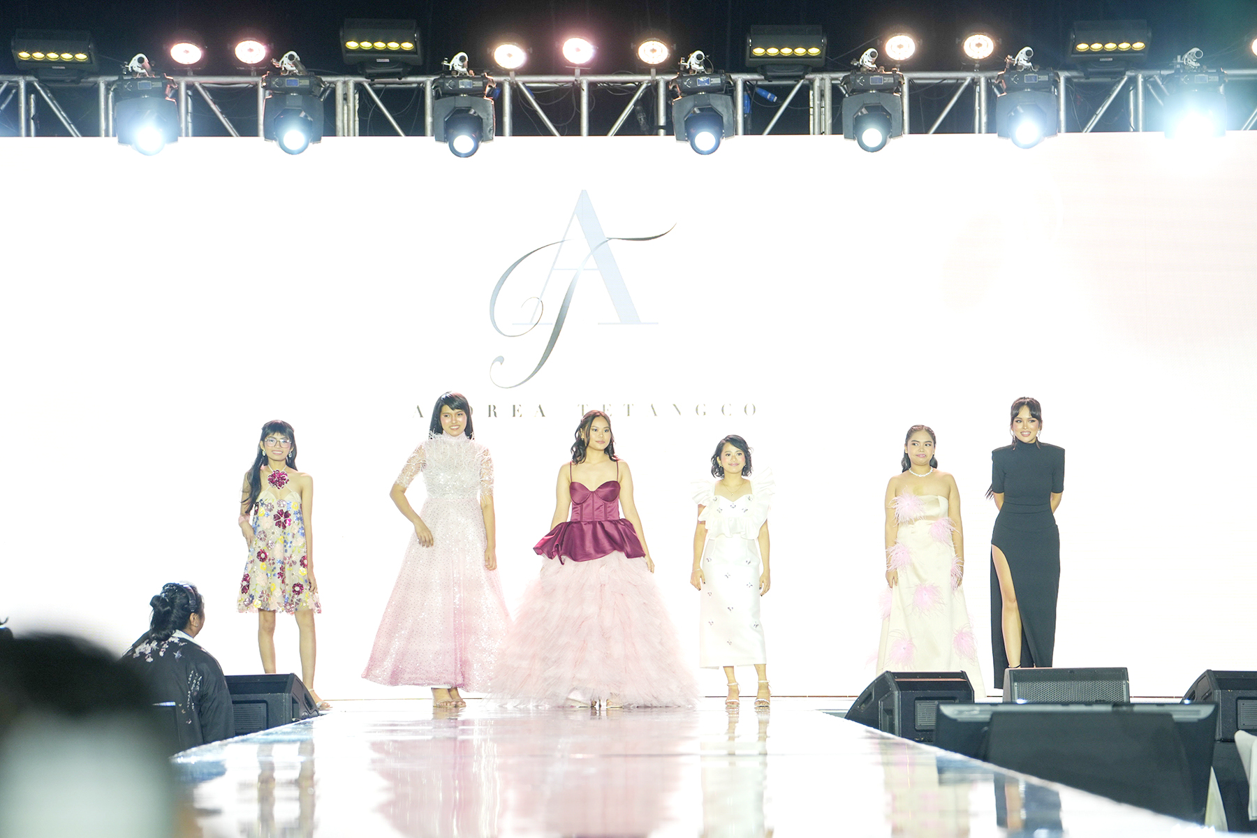 Andrea Tetangco and her models.jpg