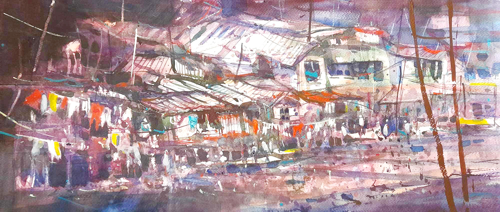 Ang Bayang Sagad sa Hirap, Watercolor on Paper, 2023.jpg