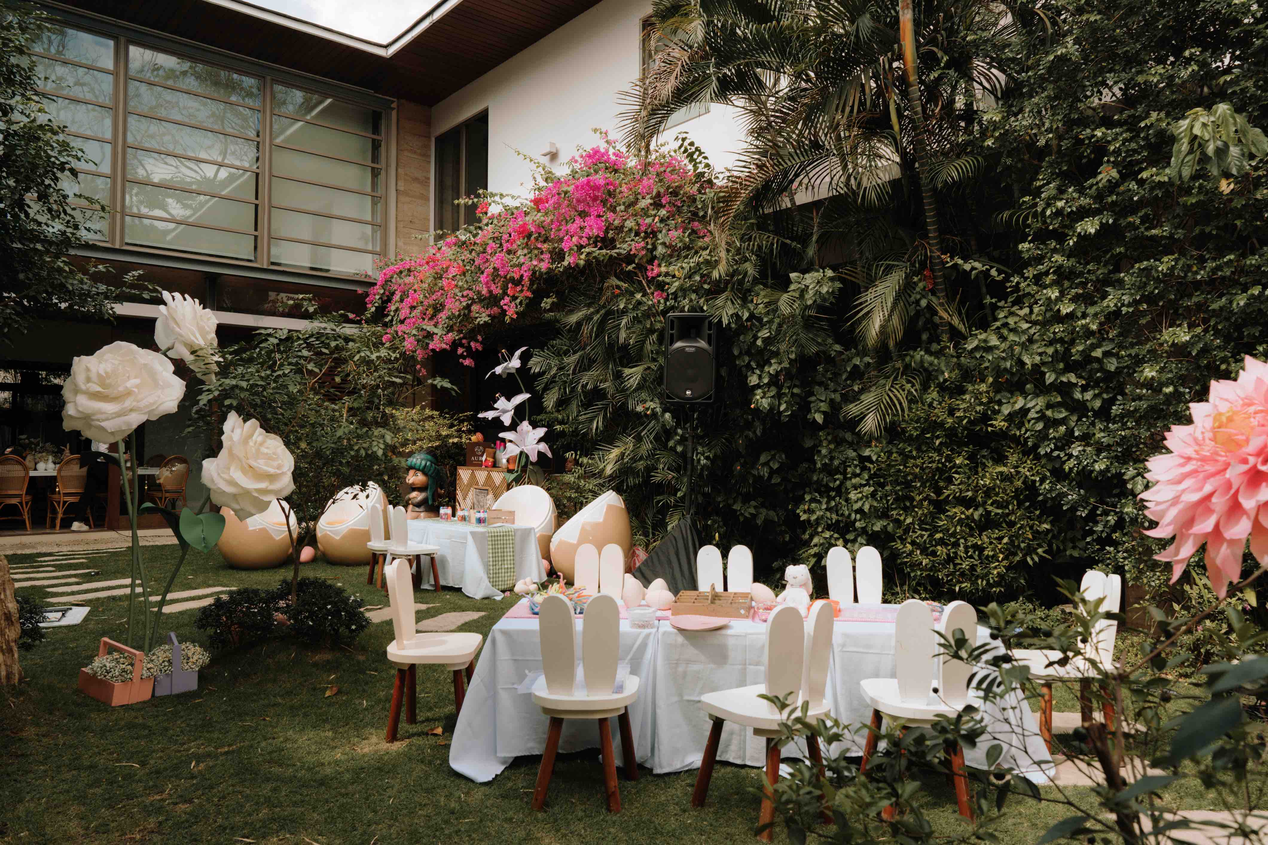 Bunnyland party setup.jpg