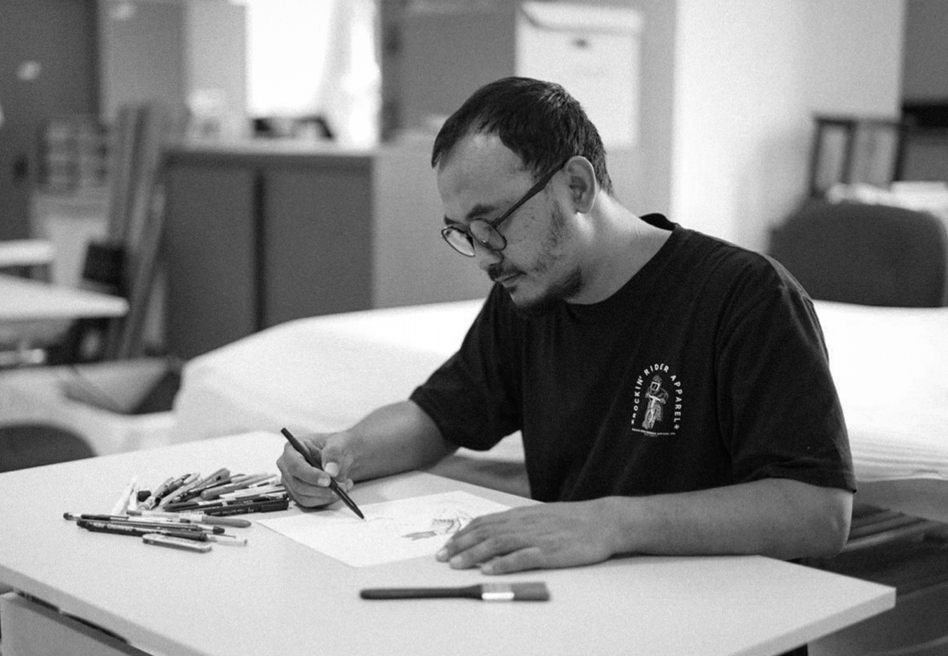 Indonesian visual artist and conservator Imam Santoso.png