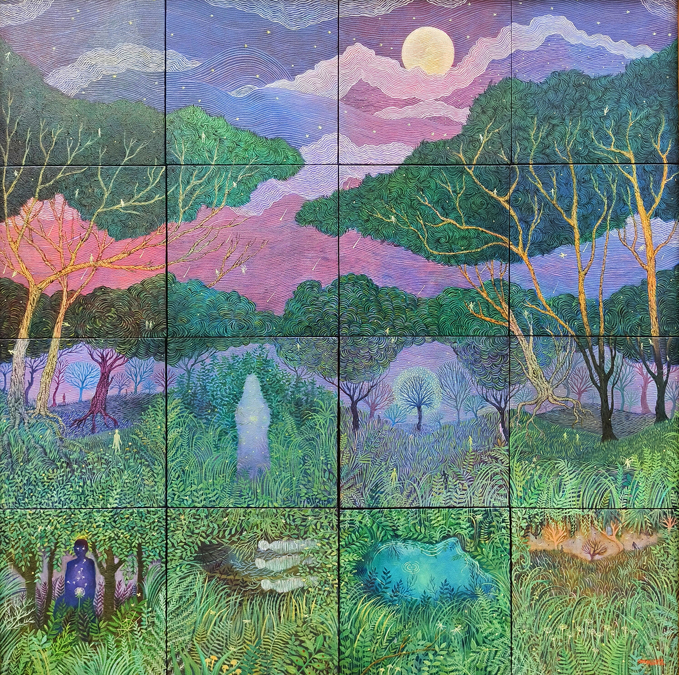 KABILUGAN NG BUWAN, Oil on canvas, (16 pieces) 48x48 inches, 2023.jpg