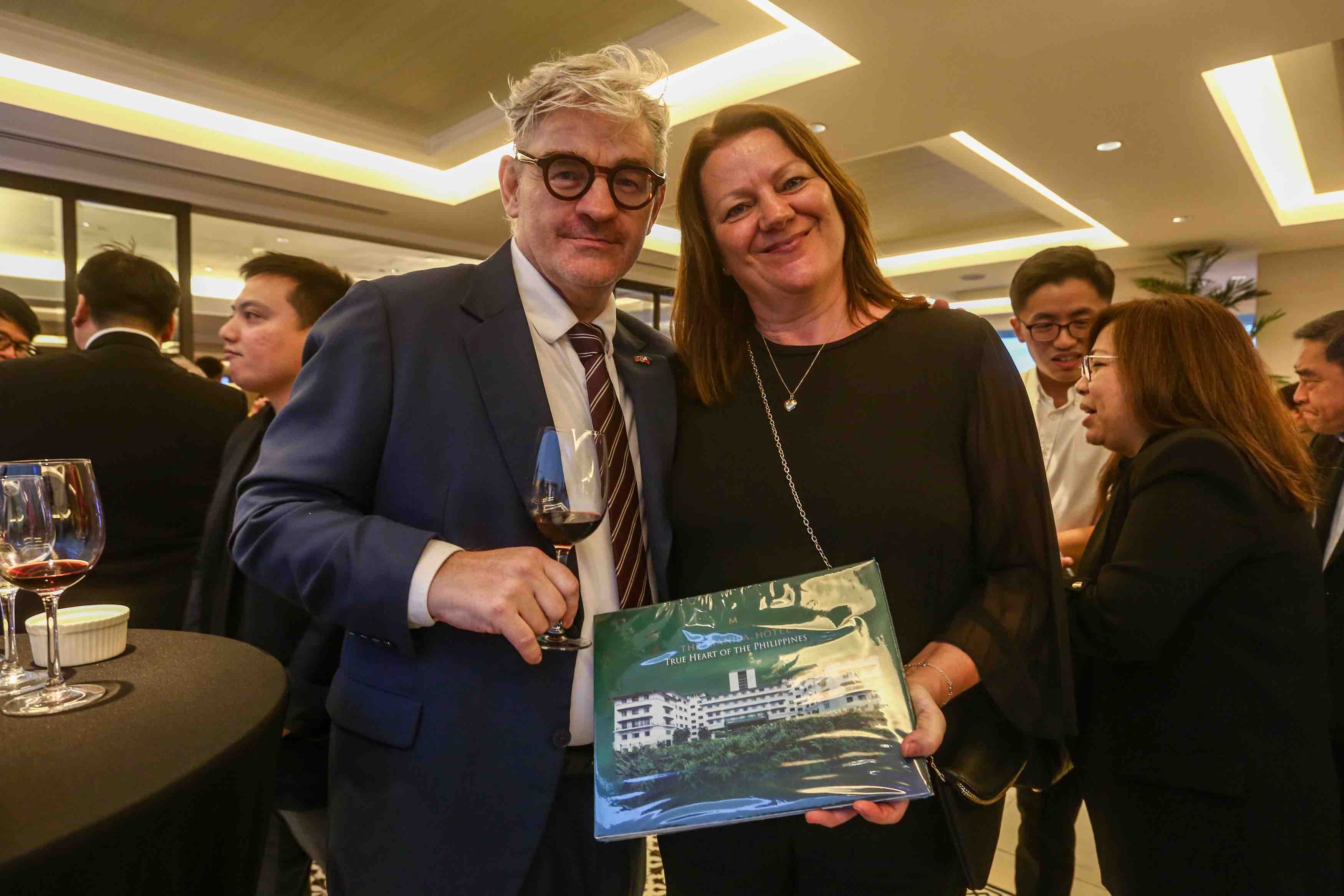 Norwegian Embassy Frank Arne Johansen with wife Julie Johansen.jpg