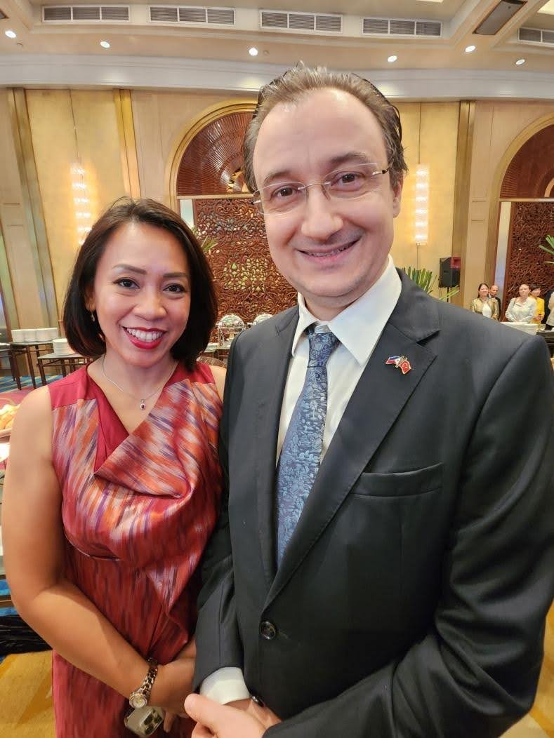 Turkish Embassy in Manila  Mme Indri P. Akyol with Ambassador Niyazi Evren Akyol.jpg