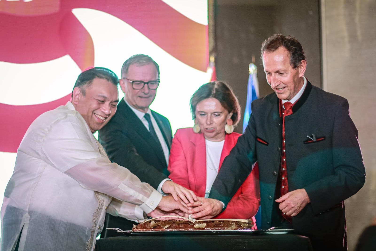 Undersecretary Jesus S. Domingo, Secretary General Karlheinz Kopf.jpg