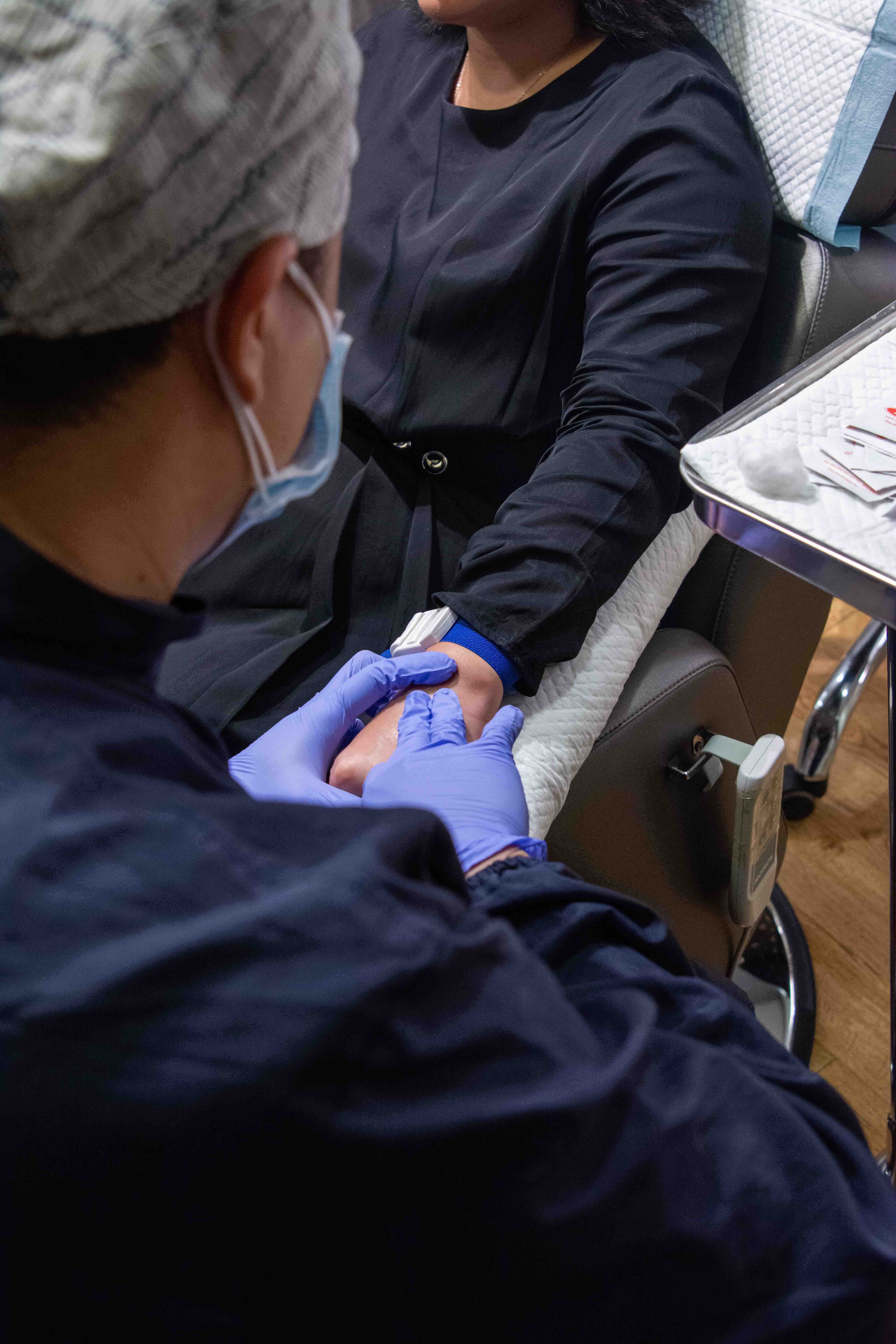 Drawing blood from which plasma or liquid gold will be isolated.jpg