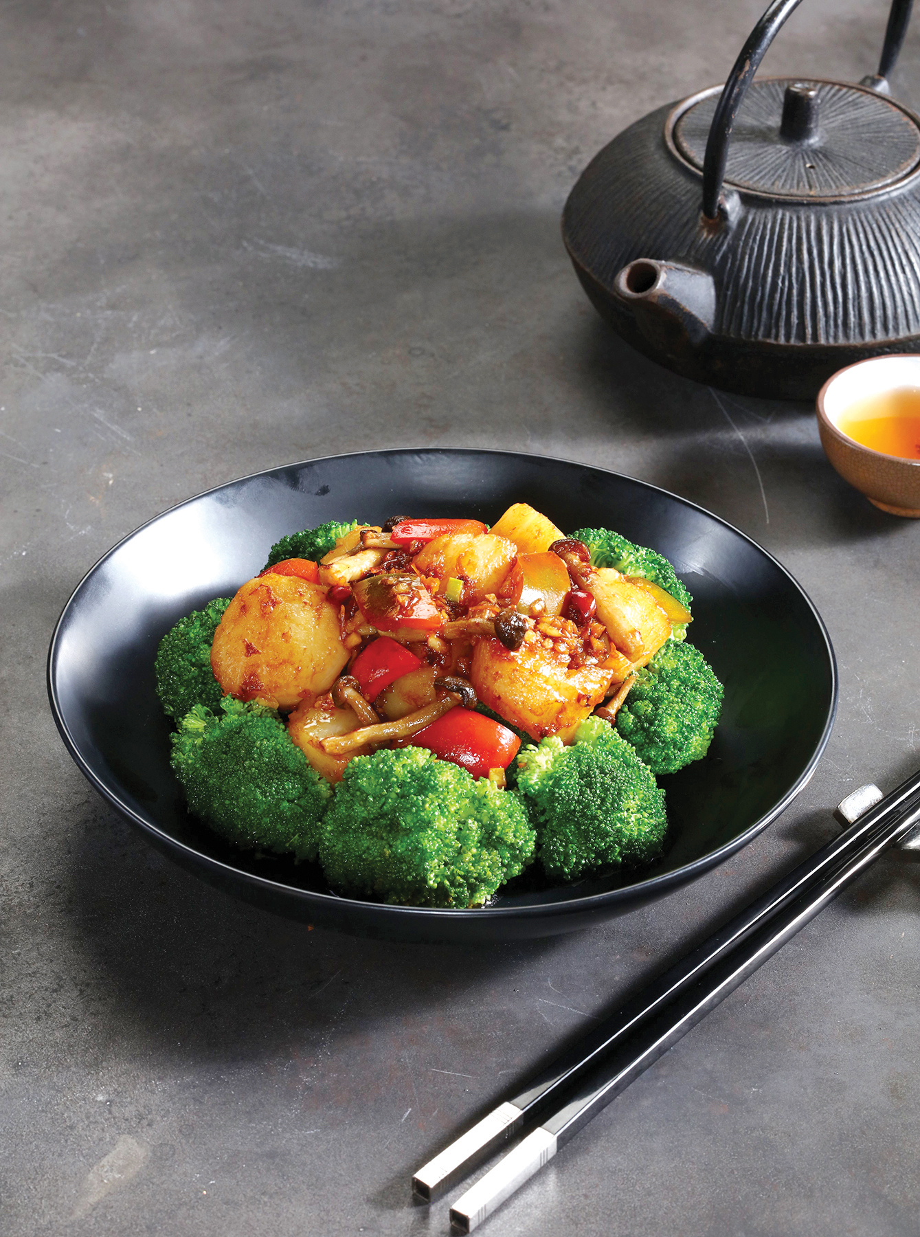 Jasmine's Scallop and broccoli in XO sauce.JPG
